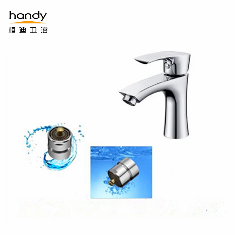 Chrome basin faucet