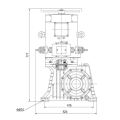Máquina motriz ET125-Ⅱ para escaleras mecánicas Fujitec