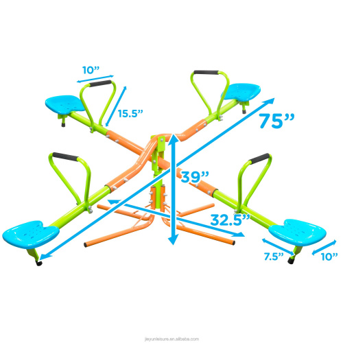 Seesaw 360 Degree Swivel Children Playground Seesaw Indoor Outdoor Manufactory