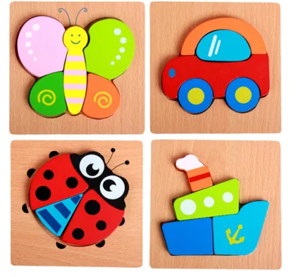 toys cube puzzle baby wooden animal puzzle