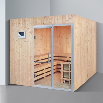 KL-301 6-Person Outdoor Wood Steam Sauna Room with Computer Control