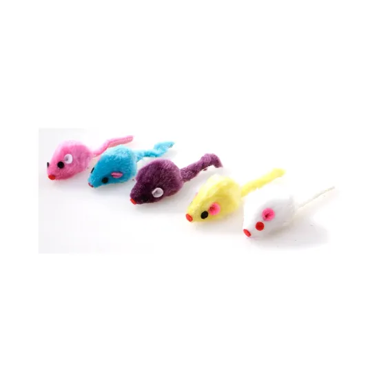 Various color available Mini Fur mouse for dog and cat