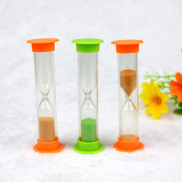 Hot Selling Refillable Reverse Flowing Design Plastic Hourglass for Gifts