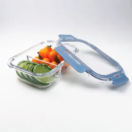 High Borosilicate Glass Food Grade Meal Prep Storage Container - Bento Lunch Box