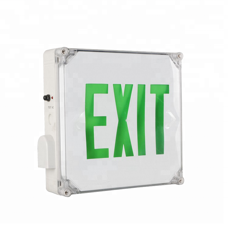 Innovación de instalación fácil Signos de salida de incendio LED ABS