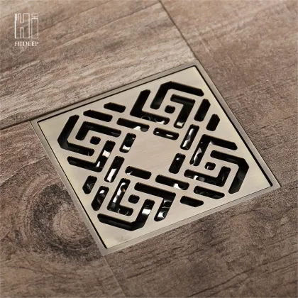 HIDEEP Bronze Brush Nickel Art Copper Floor Drain
