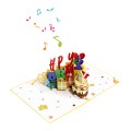 3D Születésnapi Torta Pop Up Musical Card