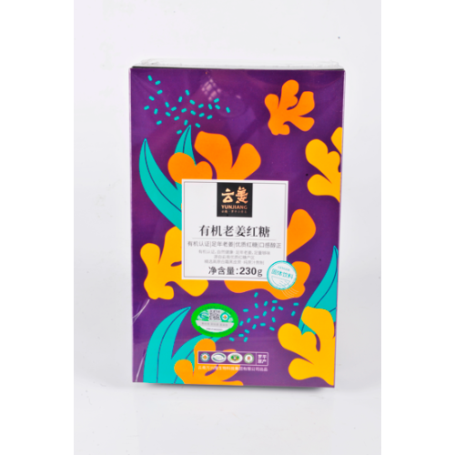 230 g de azúcar moreno de jengibre envejecido orgánico