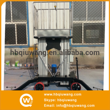 Dual Mast Big Wheel Aluminum Alloy Work Lift Platform