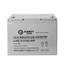Factory directly selling 12v 75AH solar battery