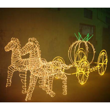 3D LED-Motif Horse &amp; Wagon Lights