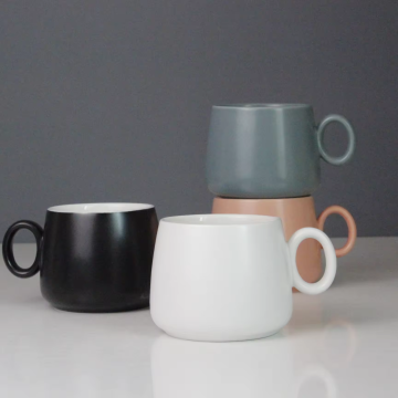 LEXI 280ml High Quality Ceramic Matte Sublimation Coffee Mug with Round Handle
