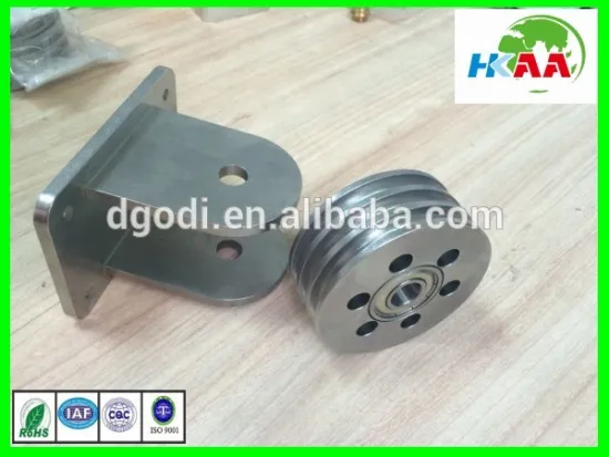 CE EN 12278 fixed side rescue pulley stainless steel lifting weight single climbing pulley