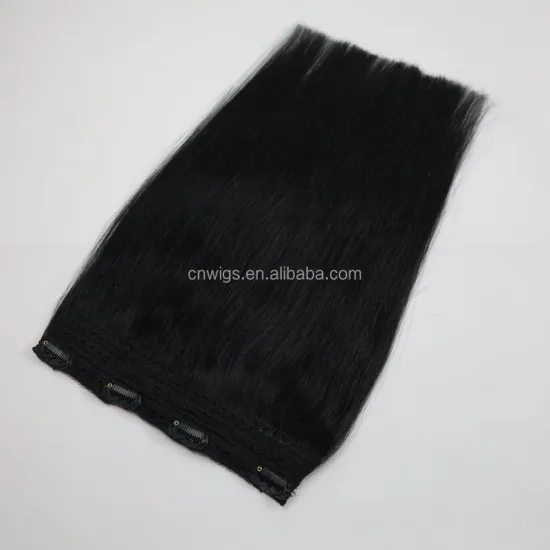 100% cuticle aligned hair 190g 220grams 7piecesremy double drawn quad weft lace clip in hair extensions for black women