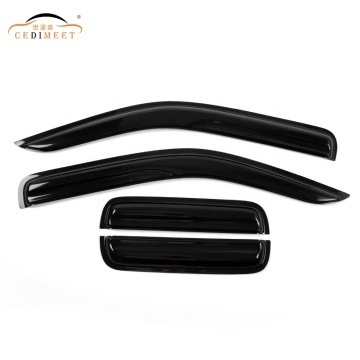 Auto Black Rain Shield Deat Shade Door Visor Acrylic Material Accessories for Navara 2008-2016