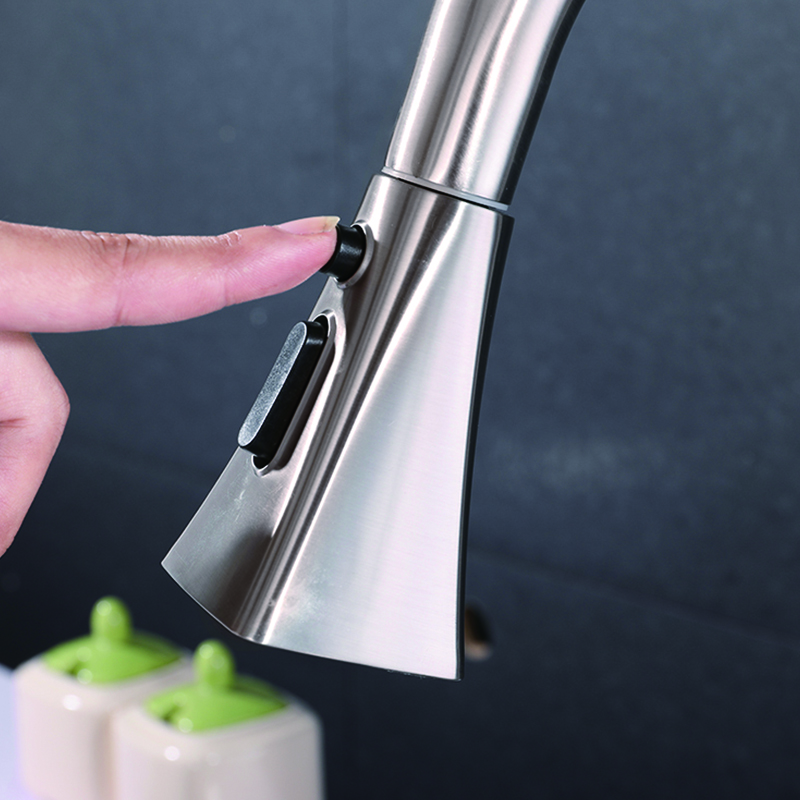 Plegador de una sola manzana Down Faucet de cocina de doble función