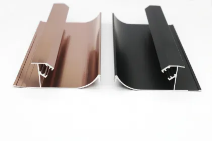 Aluminum transition profiles for wall-to-floor junctions