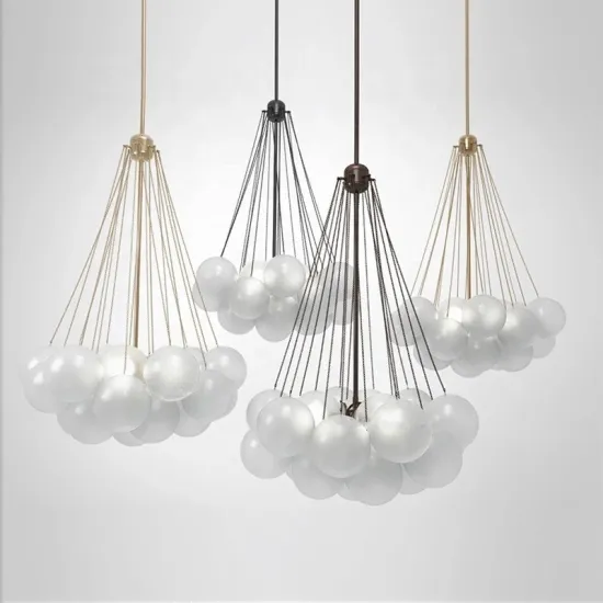 Creative Ceiling Glass Cloud Bubble Ball Chandelier Pendant Light for Modern Decorative Home