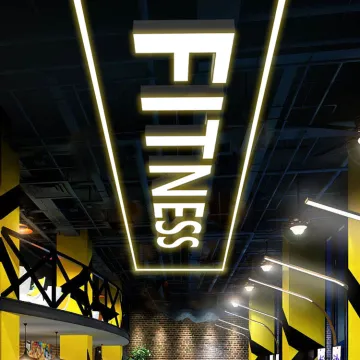 Modern Creative ABCD Decorative LED Letter Chandelier for Office Ceiling