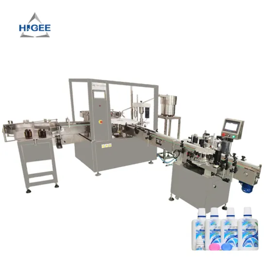 Higee Glasses Cleaning Small Bottle Liquid Filling Machine for Contact Lens Care Solution