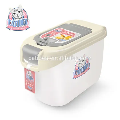 Cat food container, pet food box, pet food bin, pet products