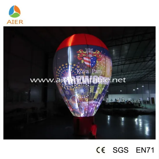 Giant high quality advertising inflatable balloon,inflatable Led light ground balloon
