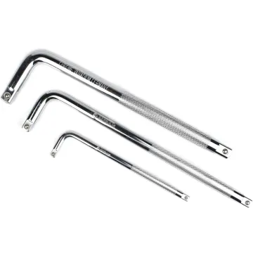 1/2", "3/8", and "1/4" L-Type Handle Chrome Spanner Wrench Driver Curved Rod Extension Bar: Search Engine Title