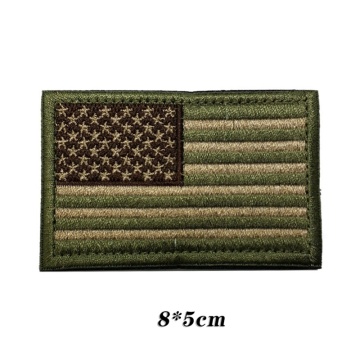 3D Embroidery Badge Flag Custom Velcro Patches