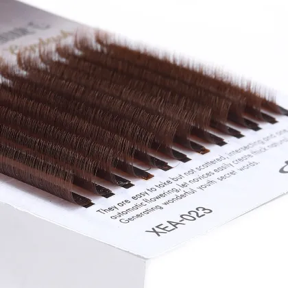 Russian Volume Brown Eyelash Extensions