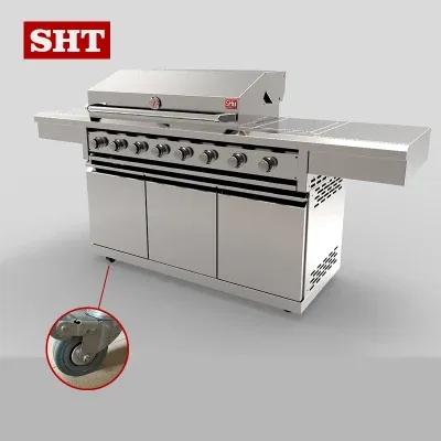 Luxurious Design Outdoor Kitchen BBQ Grill with Mounted Faucet