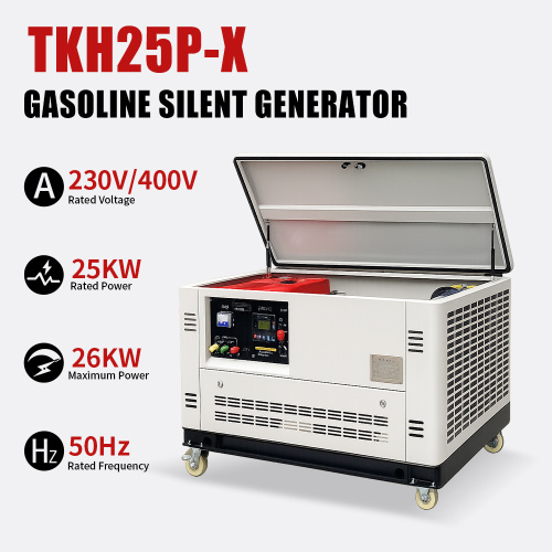 Generador de gasolina AVR silencioso de 25 kW