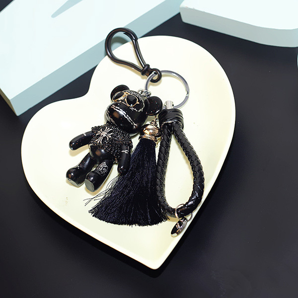 Rhinestone Bear Pendant For Tassel Handbag