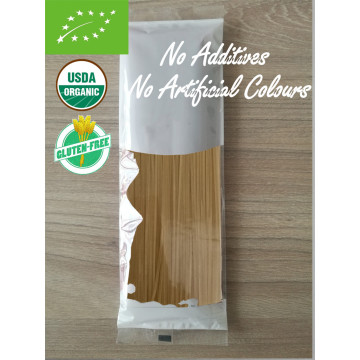 Pasta de mijo libre de gluten orgánico