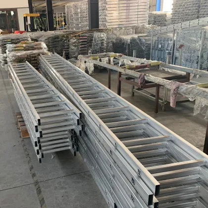 Safety China OEM Factory Multipurpose Aluminum Straight Ladder Step Aluminium Scaffolding Ladder