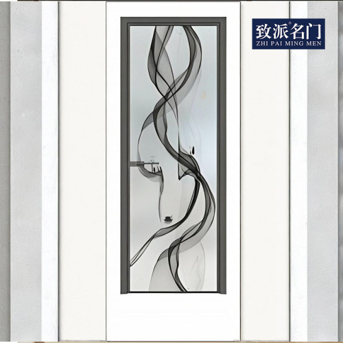 3D pattern swing door modern