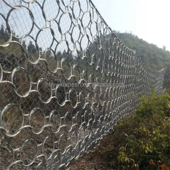 Flexible Slope Protection Netting for Rock Fall Protection