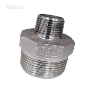 Factory Wholesale Stainless Steel Reducing Hexagon Nipple with Male Threads: Industrial Pipe Fitting Joint