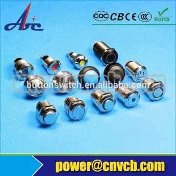 12mm waterproof pushbutton IP65 12mm led push button