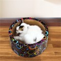 Round Interactive Cat Scratcher dengan Catnip