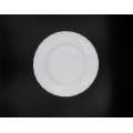 Sostenible Home White White Opal Glassware Plato Cena cena