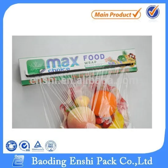 transparent plastic film for food freshness wrapping roll
