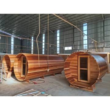 Outdoor Barrel Sauna Wood Steam Sauna Room