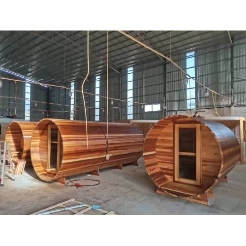 Outdoor Barrel Sauna Wood Steam Sauna Room