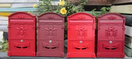 Aluminium mailboxes