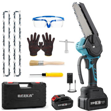 Profesional HEK-C105 Portabel 21V Chainsaw Baterai Motosserra: Alat komprehensif untuk mesin pemotong kayu dan gergaji rantai