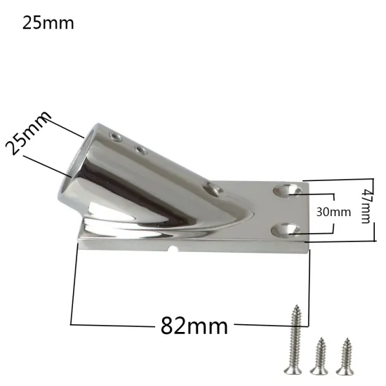 Boat accessories stainless steel 30 Degree Rectangular Stanchion Base hand rail fitting for yacht