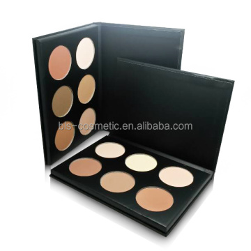 6 Warna Contour Powder Paper Palette Private Label Private