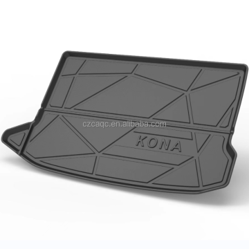 Anti Slip Trunk Mats for Hyundai KONA 2018-2020 - All Weather Cargo Liner TPE Mats