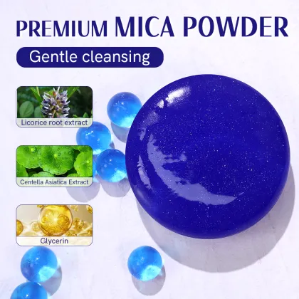 Handmade Glycerin Soap - Private Label Bath Cleansing Moisturizing Gemstone Shape Magic Starry Sky Lucky Star