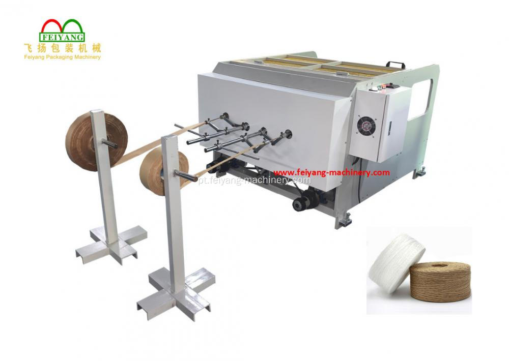 Maquinário para produção de corda de papel de saco feito à máquina